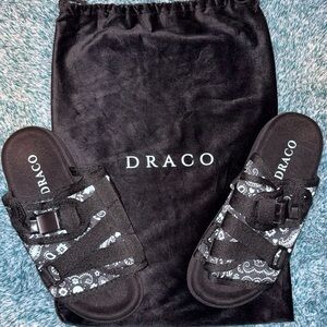 Draco Black Men's Slip-On Sandals